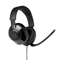 JBL Quantum 300 Gaming Headset; 50mm Neodymium Drivers, Detachable Boom Microphone, Detachable Memory Foam Ear Cushions - Black