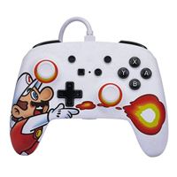 Control con cable PowerA para Nintendo Switch - Fireball Mario