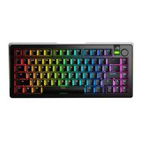 Glorious GMMK 3 PRO 75% Prebuilt Wireless RGB Mechanical - Black; Glorious Fox Linear Switches
