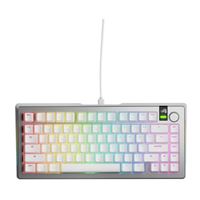 Glorious GMMK 3 PRO 75% Prebuilt Wired RGB Mechanical - Silver; Glorious Fox Linear Switches