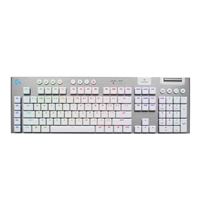 Logitech G G915 X USB Wireless Gaming Keyboard - White; GL Low Profile Brown Tactile Switches