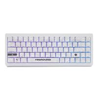 Higround - Summit 2.0 65 Snow Stone 65% Wired Mechanical Lubed Dreamland Linear Switch Gaming Keyboard with RGB - White