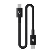 Cable USB-C a USB-C + Apple Beats + tejido corto (20 cm) - Bolt Black
