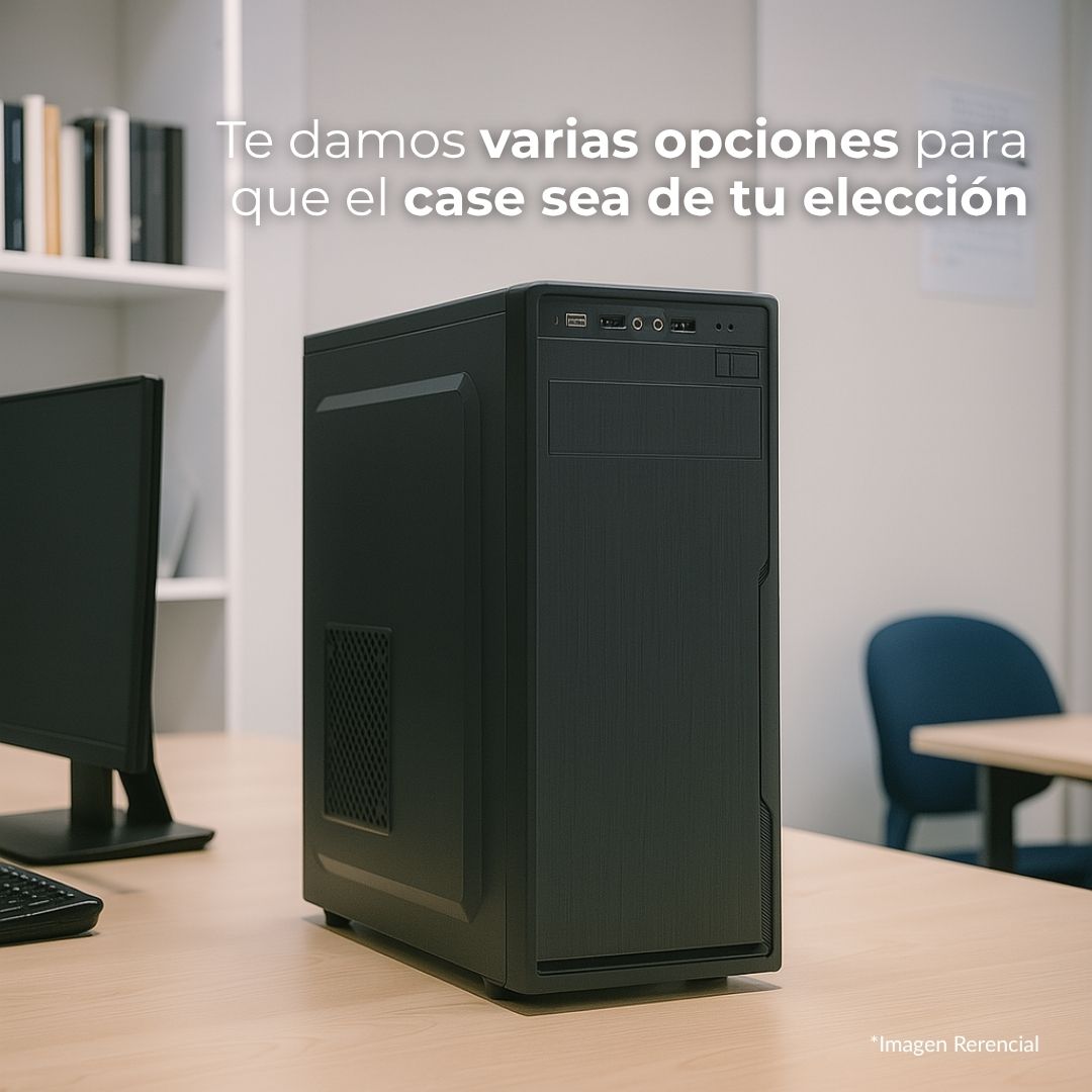 PC / CPU / COMPUTADOR Intel Core i3-10100 10ma Gen - 8GB RAM - 128GB SSD + 1TB HDD - 3.60GHz - Socket 1200 - Case Corporativo - Fuente de Poder