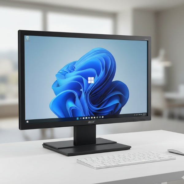 PC Computador AMD Ryzen 3 3200G 8GB 256GB SSD - Case Jemip Office Vibe X - Monitor Acer 19.5" 60Hz - Teclado Microsoft + Mouse + Audífonos de Regalo