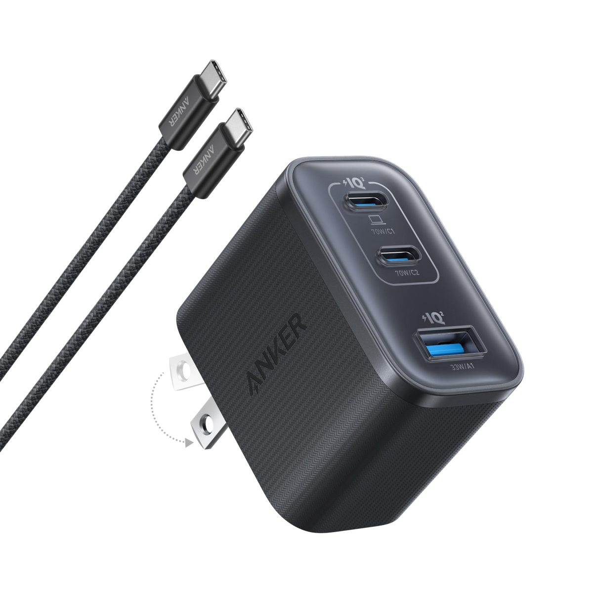 Cargador Anker Nano 70W 2C1A