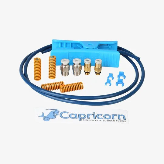 Tubo Bowden Creality Capricorn: resina PTFE resistente al desgaste, con juntas neumáticas de alta calidad y cortador esp