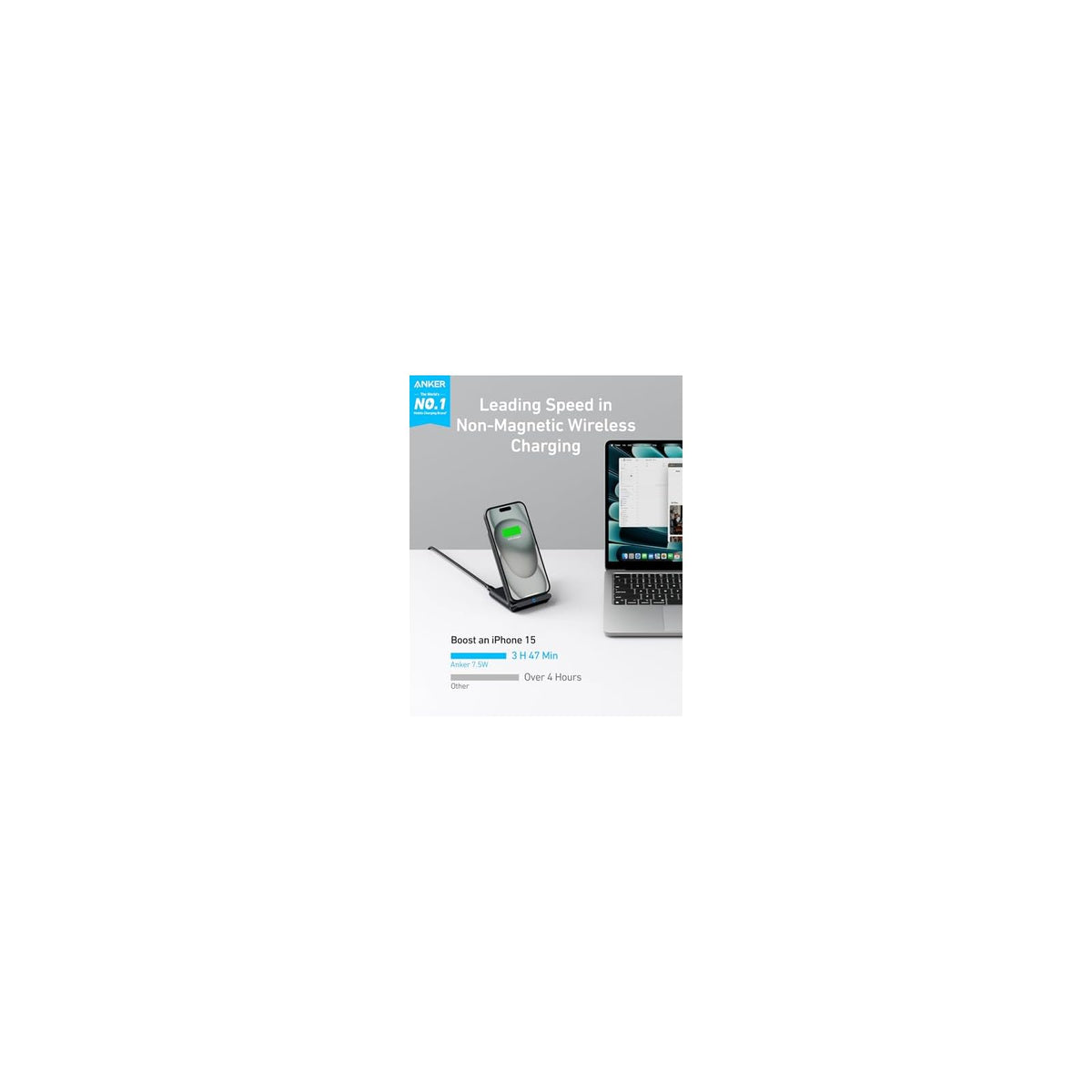 Soporte Anker Paquete de 2 cargadores USB C con soporte de cargador inalámbrico - vista 6