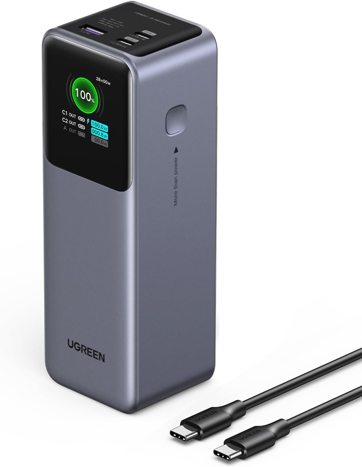 Power-Bank-UGREEN-Nexode-25-000-mAh-200-W-PD-3-1-3-Puertos-con-Pantalla-TFT-portada