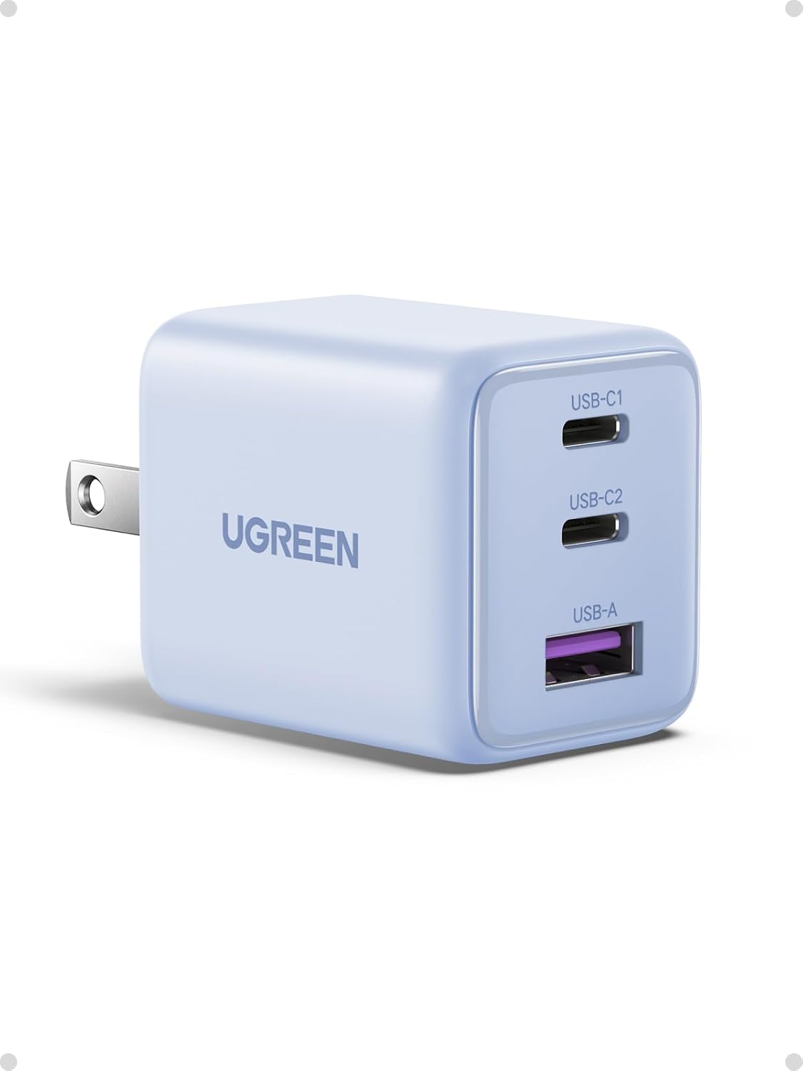 Cargador-de-Pared-UGREEN-30-W-GaN-II-de-3-Puertos-USB-C-10