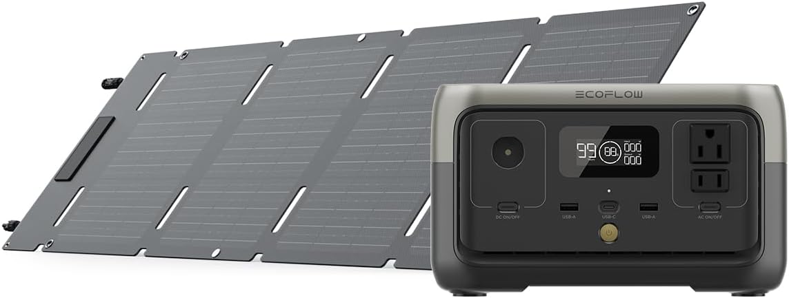 Estacion-de-Energia-Portatil-EcoFlow-RIVER-2-256-Wh-600-W-con-Panel-Solar-de-45-W-portada