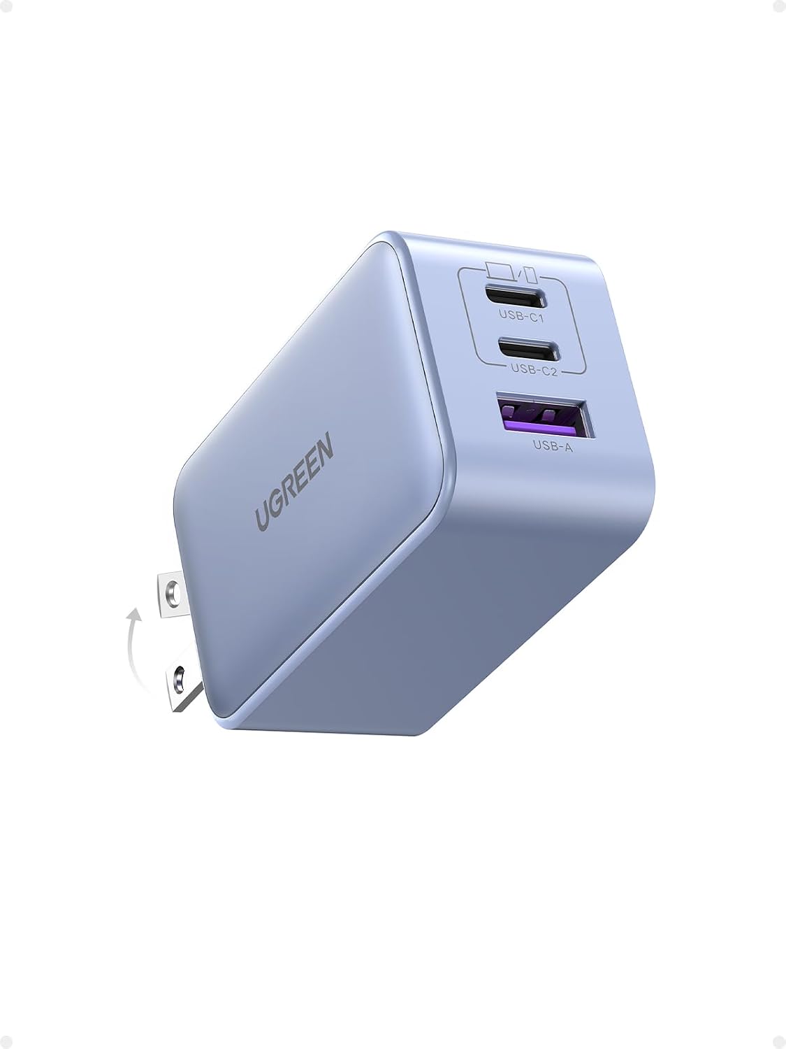 Cargador-de-Pared-UGREEN-Nexode-65-W-GaN-USB-C-de-3-Puertos-10