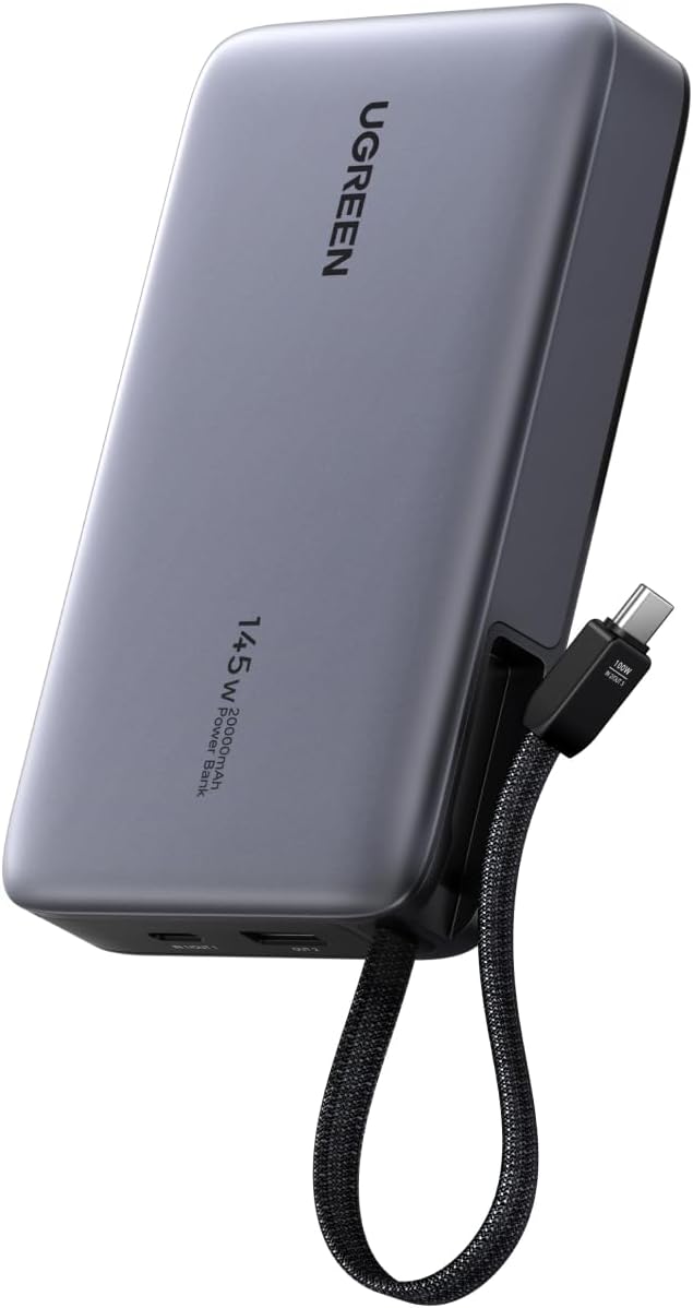 Power-Bank-UGREEN-Nexode-20-000-mAh-145-W-con-Cable-USB-C-Integrado-portada