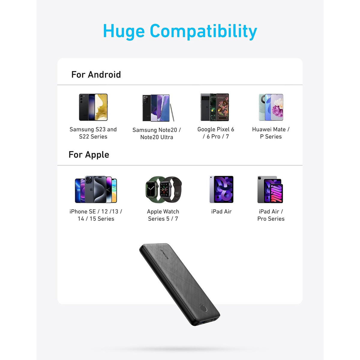 Power Bank Anker cargador portátil de 10,000 mAh, paquete de - vista 8