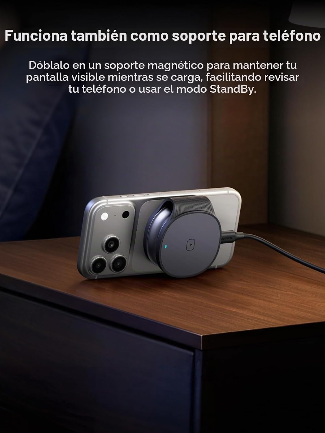 Cargador-Inalámbrico-UGREEN-MagFlow-2-en-1-Plegable-de-Bolsillo-de-25-W-4