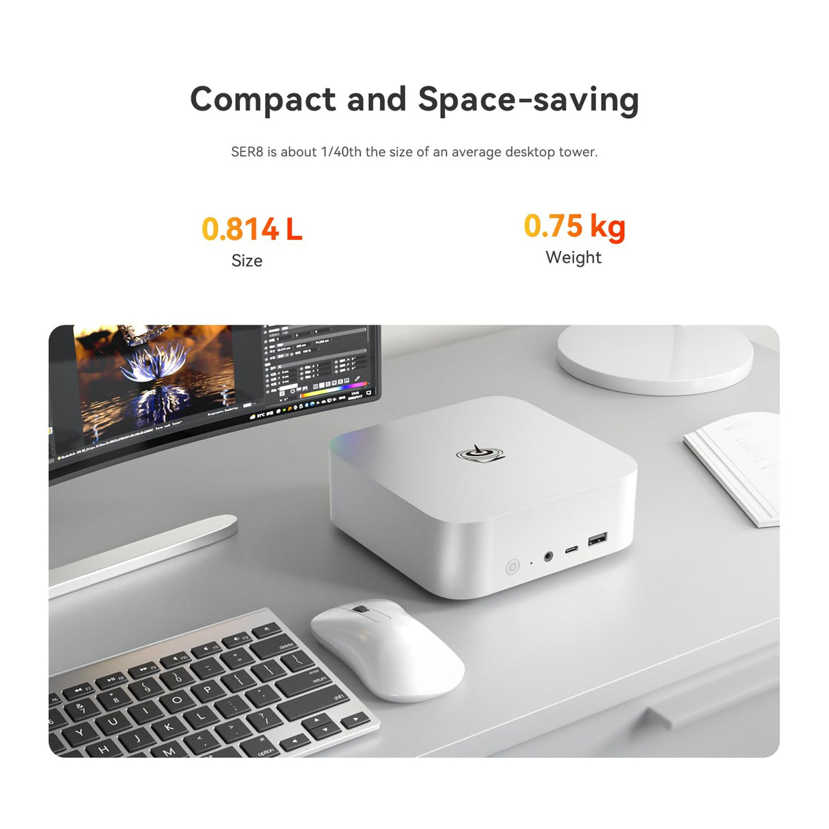 Mini-PC-Beelink-SER8-32-GB-RAM-con-AMD-Ryzen-7-8845HS-pantalla