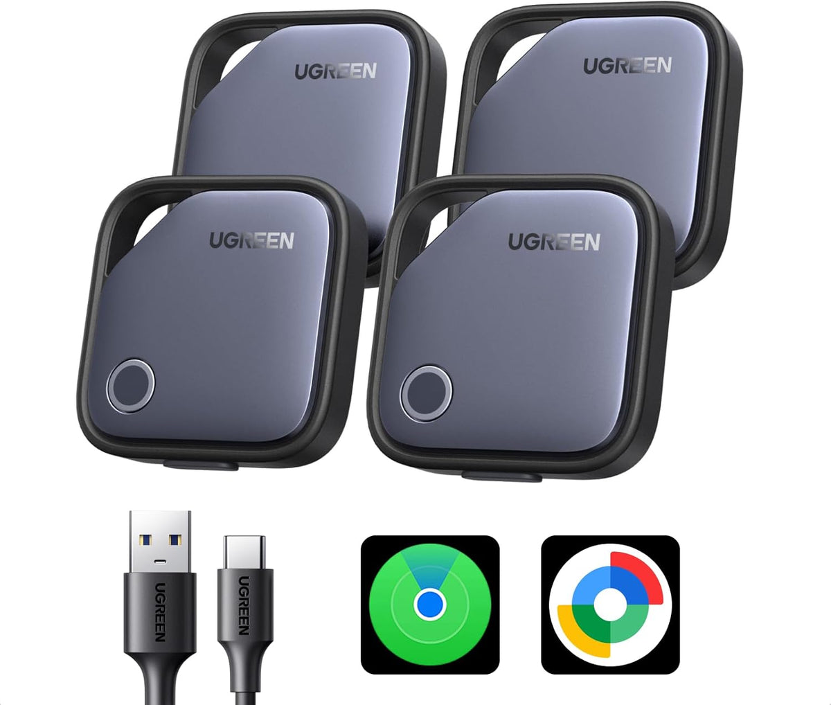 Localizador-UGREEN-Finder-Duo-Air-Pack-de-4-iOS-y-Android-portada