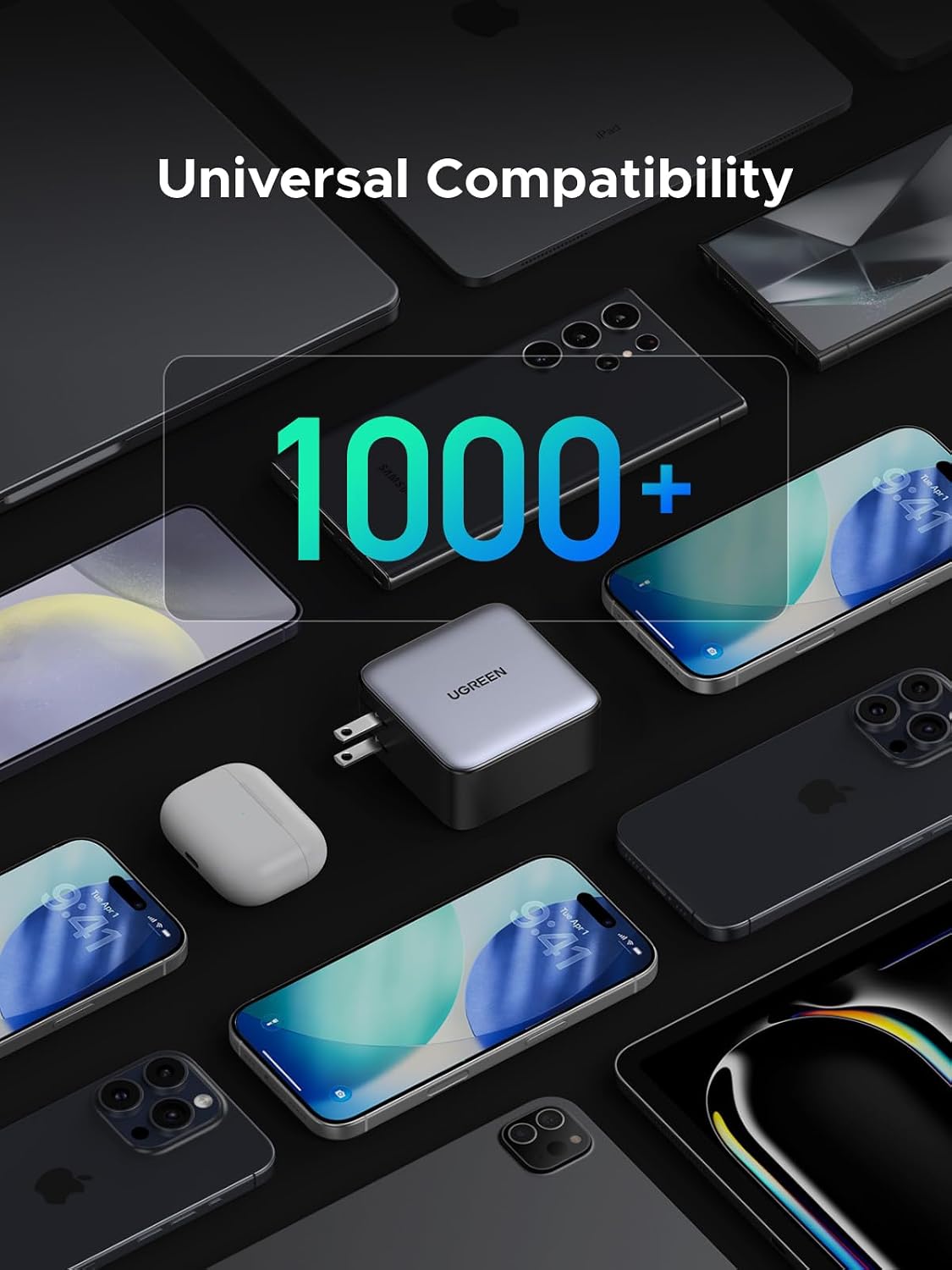 Cargador-de-Pared-UGREEN-Nexode-200-W-de-4-Puertos-USB-C-Plegable-7