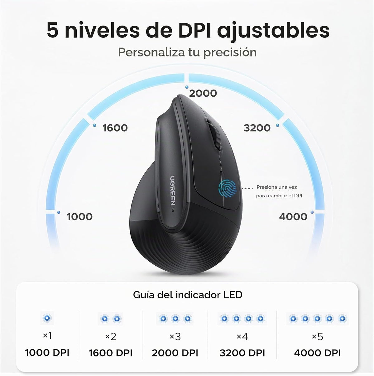 Ratón-Vertical-Ergonómico-UGREEN-Inalámbrico-Recargable-3