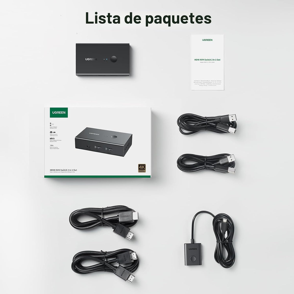 Switch-KVM-UGREEN-HDMI-4K-60Hz-para-1-Monitor-y-2-Computadoras-con-4-Puertos-USB-7