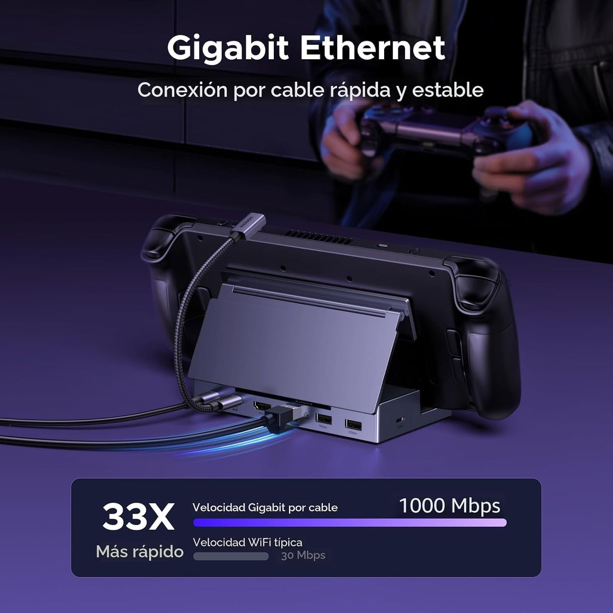 Dock-UGREEN-6-en-1-para-Steam-Deck-con-HDMI-2-1-4K-120Hz-y-Carga-PD-100-W-6