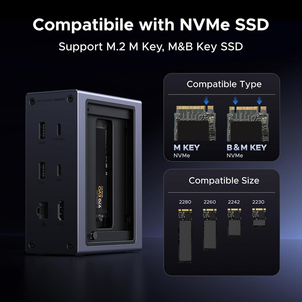 Estación-de-Acoplamiento-UGREEN-Revodok-10-en-1-con-Ranura-NVMe-y-HDMI-4K-60Hz-4