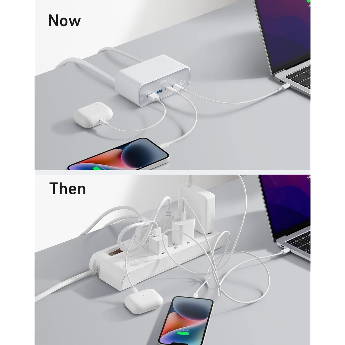 Cable Anker Estación de carga 525, tira de alimentación USB C de 7 en 1 para iPhone 13/14, cable de extensión de 5 pies - vista 5