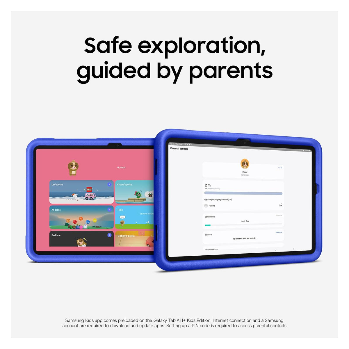 Tablet Samsung Galaxy Tab A11+ Kids Edition 11" - 6 GB RAM, Android 16 - vista 3