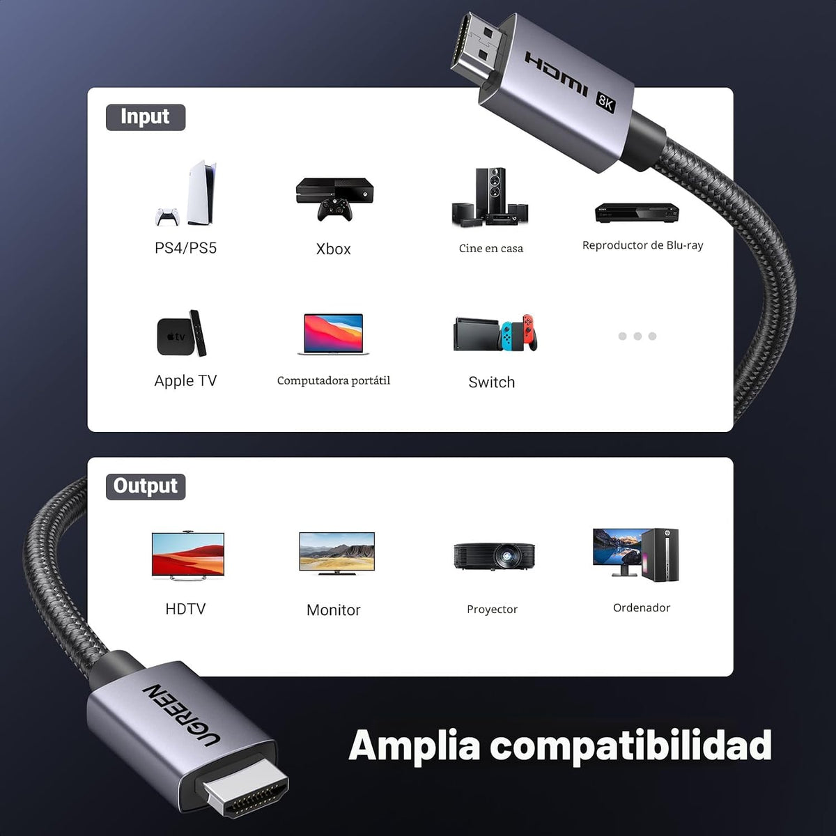Cable-HDMI-2-1-UGREEN-8K-de-48-Gbps-Ultra-Alta-Velocidad-Certificado-7