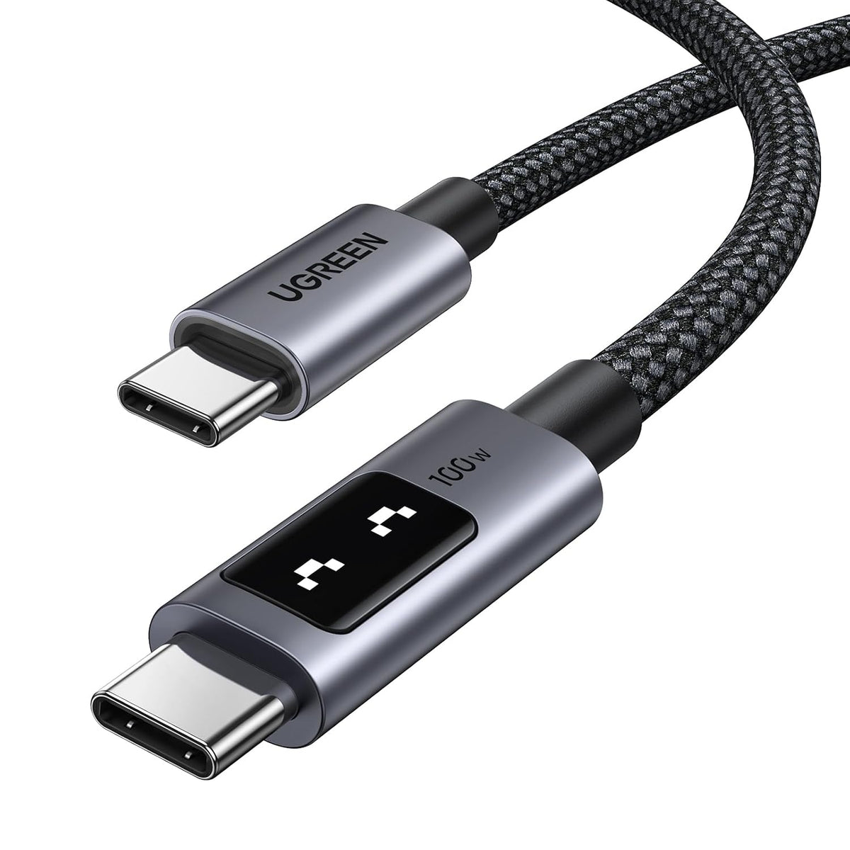 Cable-USB-C-a-USB-C-UGREEN-Uno-100-W-con-Pantalla-LED-portada