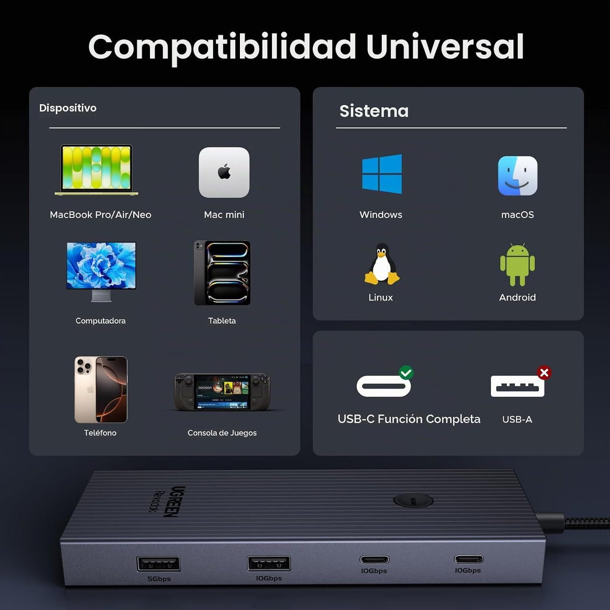 Hub-USB-C-UGREEN-Revodok-Pro-9-en-1-con-Ethernet-Gigabit-y-HDMI-4K-60Hz-8