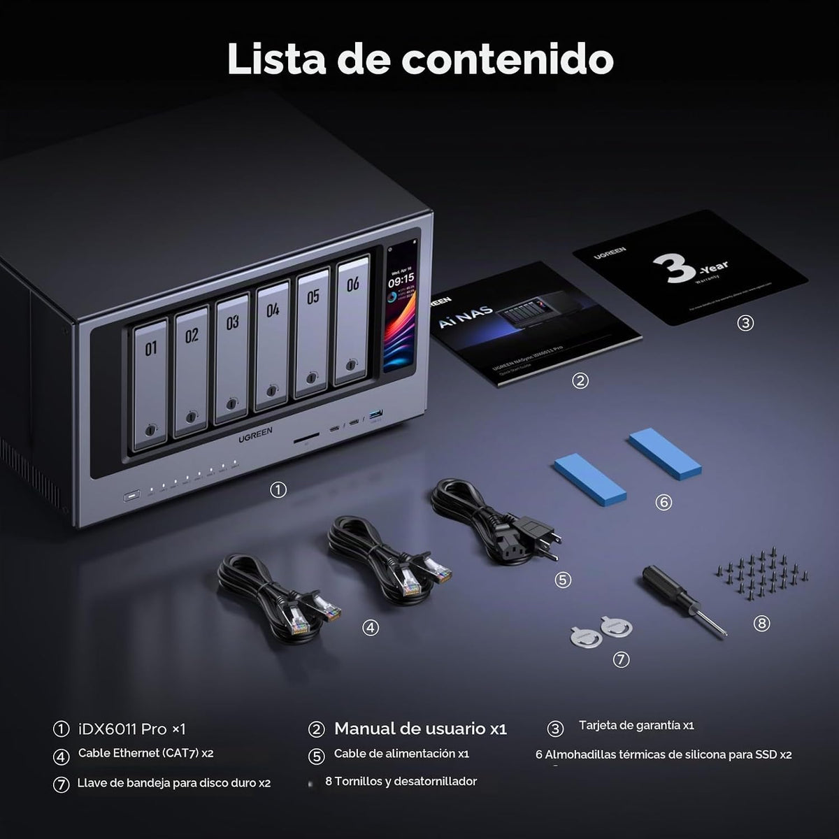 NAS-UGREEN-iDX6011-con-IA-32-GB-y-6-Bahías-8