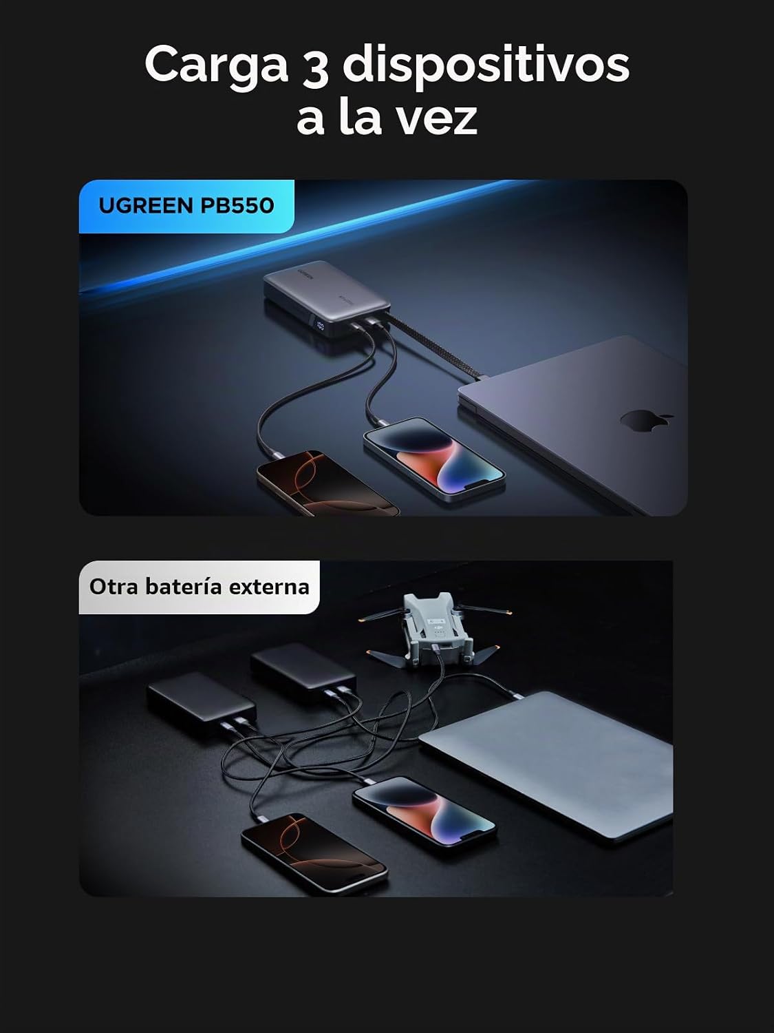 Power-Bank-UGREEN-Nexode-20-000-mAh-67-W-con-Cable-USB-C-Integrado-7