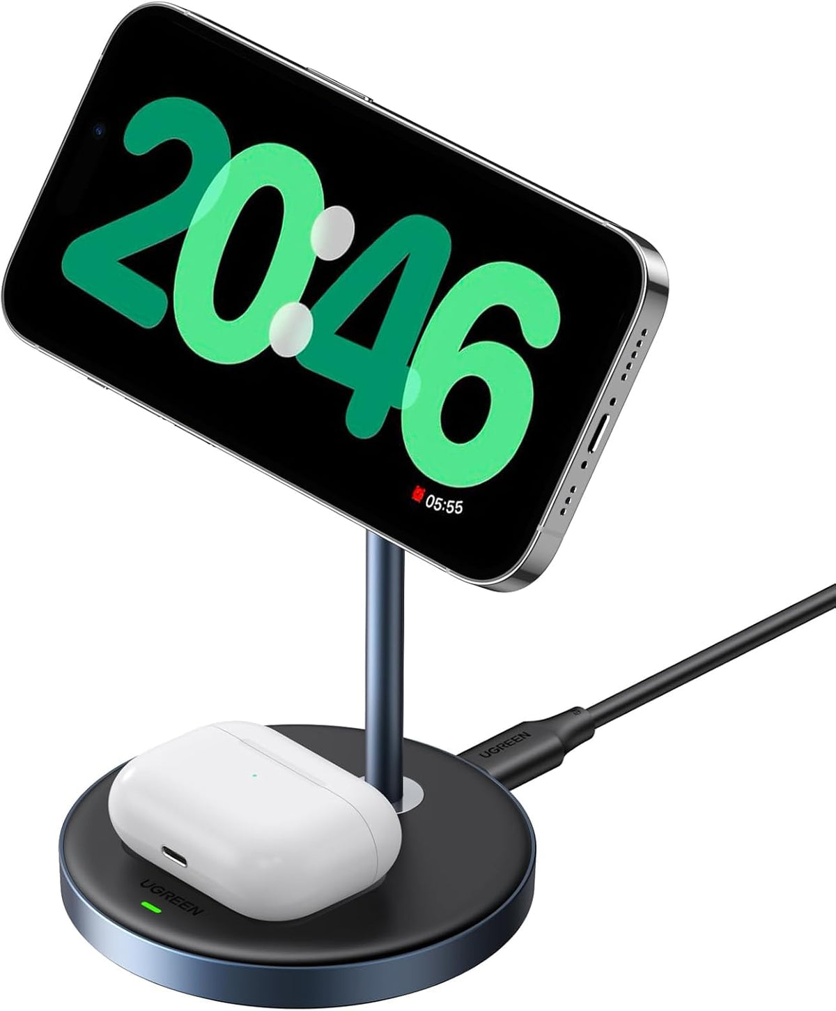 Soporte-de-Carga-Inalámbrica-UGREEN-MagFlow-2-en-1-Compatible-con-MagSafe-portada