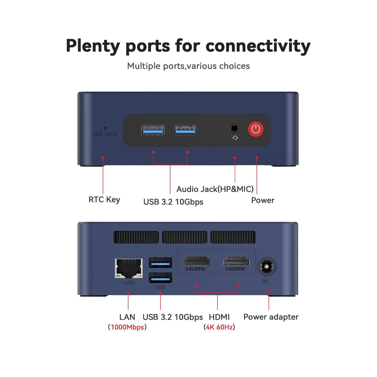 Mini PC Beelink SER3 8 GB RAM 256 GB SSD, con AMD Ryzen 3 3200U - vista 8