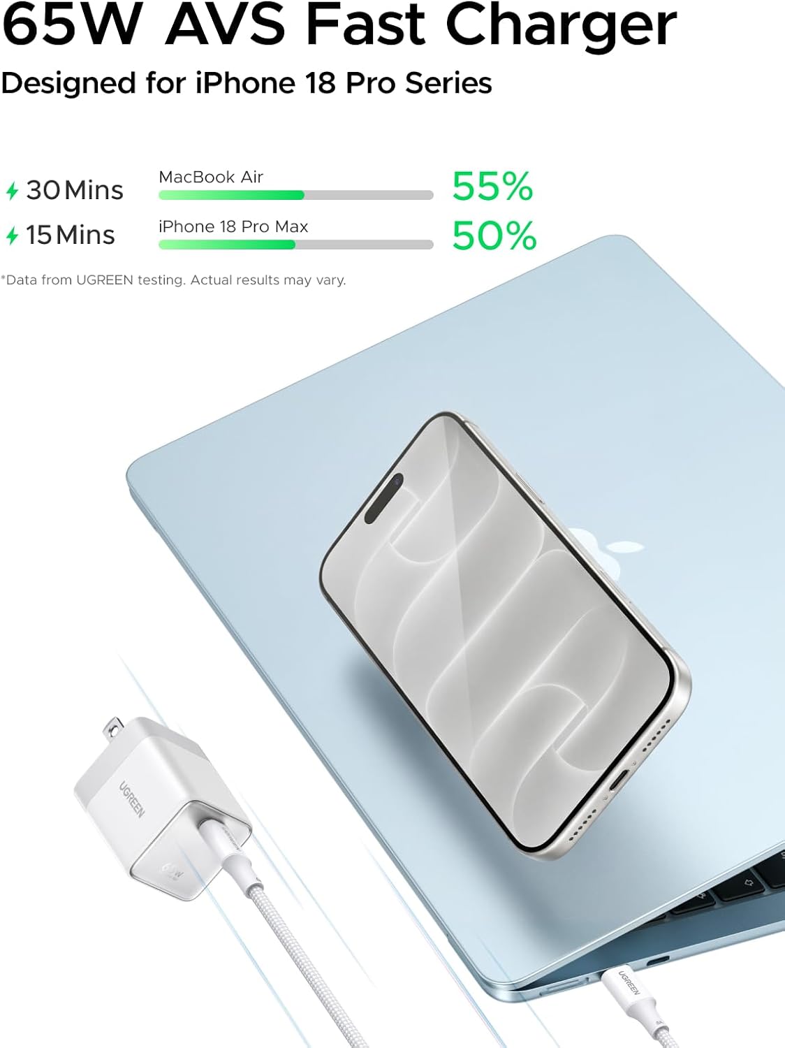 Cargador-de-Pared-UGREEN-Nexode-Air-65-W-GaN-USB-C-con-Cable-2