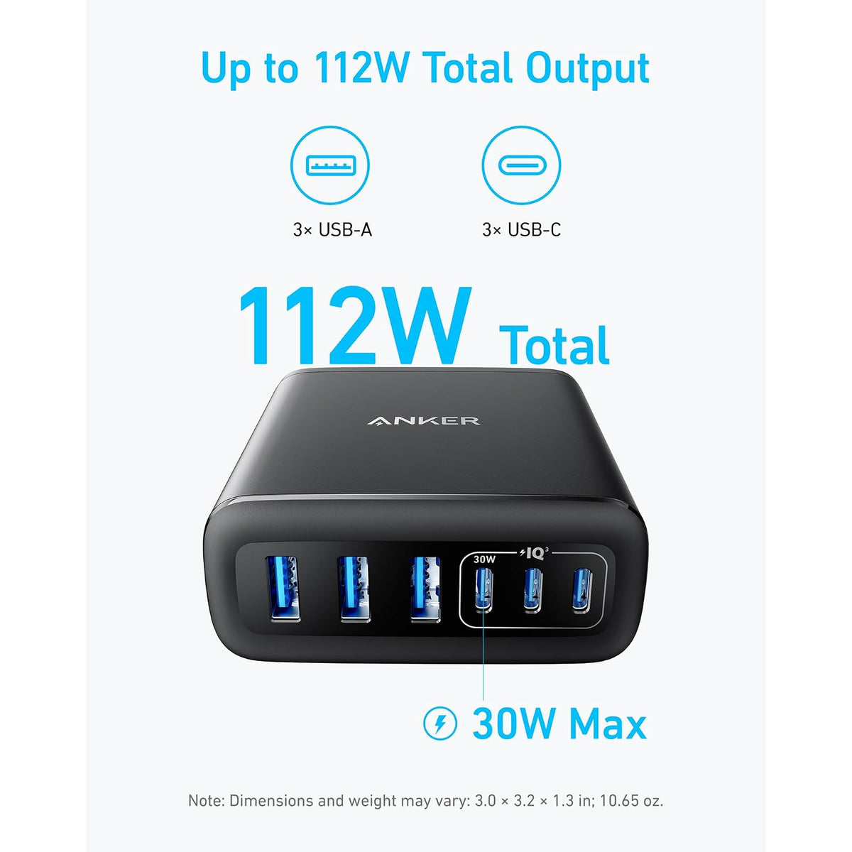 Anker de escritorio, cargador USB C de carga rápida con 112 W - vista 4