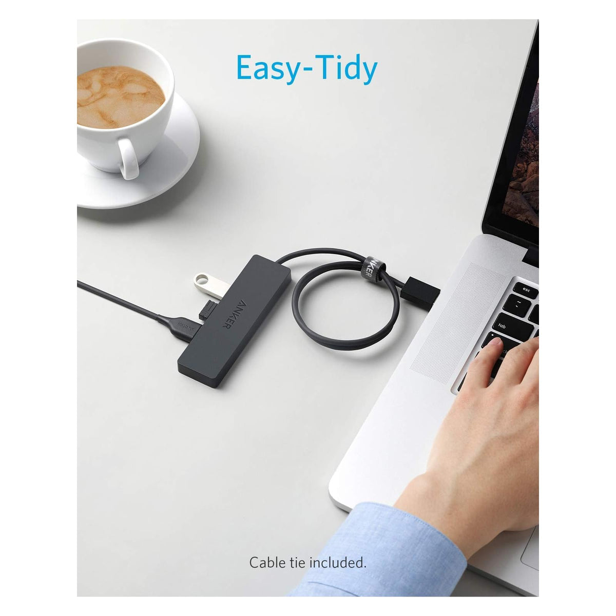 Hub USB Anker USB, divisor USB 4 en 1, 4 puertos USB-A con transferencia de - vista 6