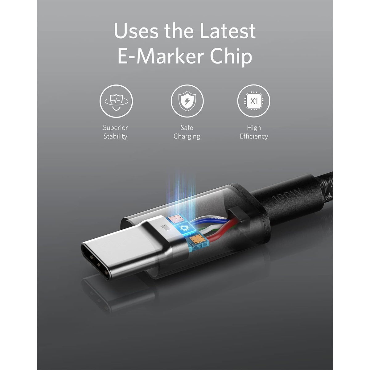 Cable Anker USB C a USB C, cable de carga rápida de 100 W (paquete de 2 - vista 3