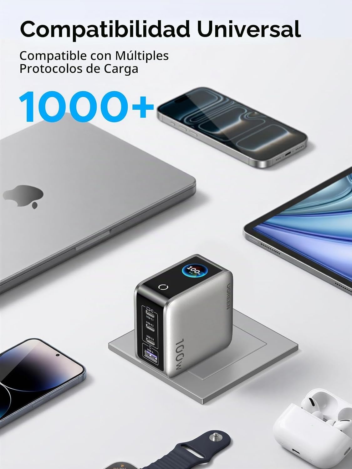 Cargador-UGREEN-Nexode-Pro-100-W-de-4-Puertos-con-Pantalla-Inteligente-8