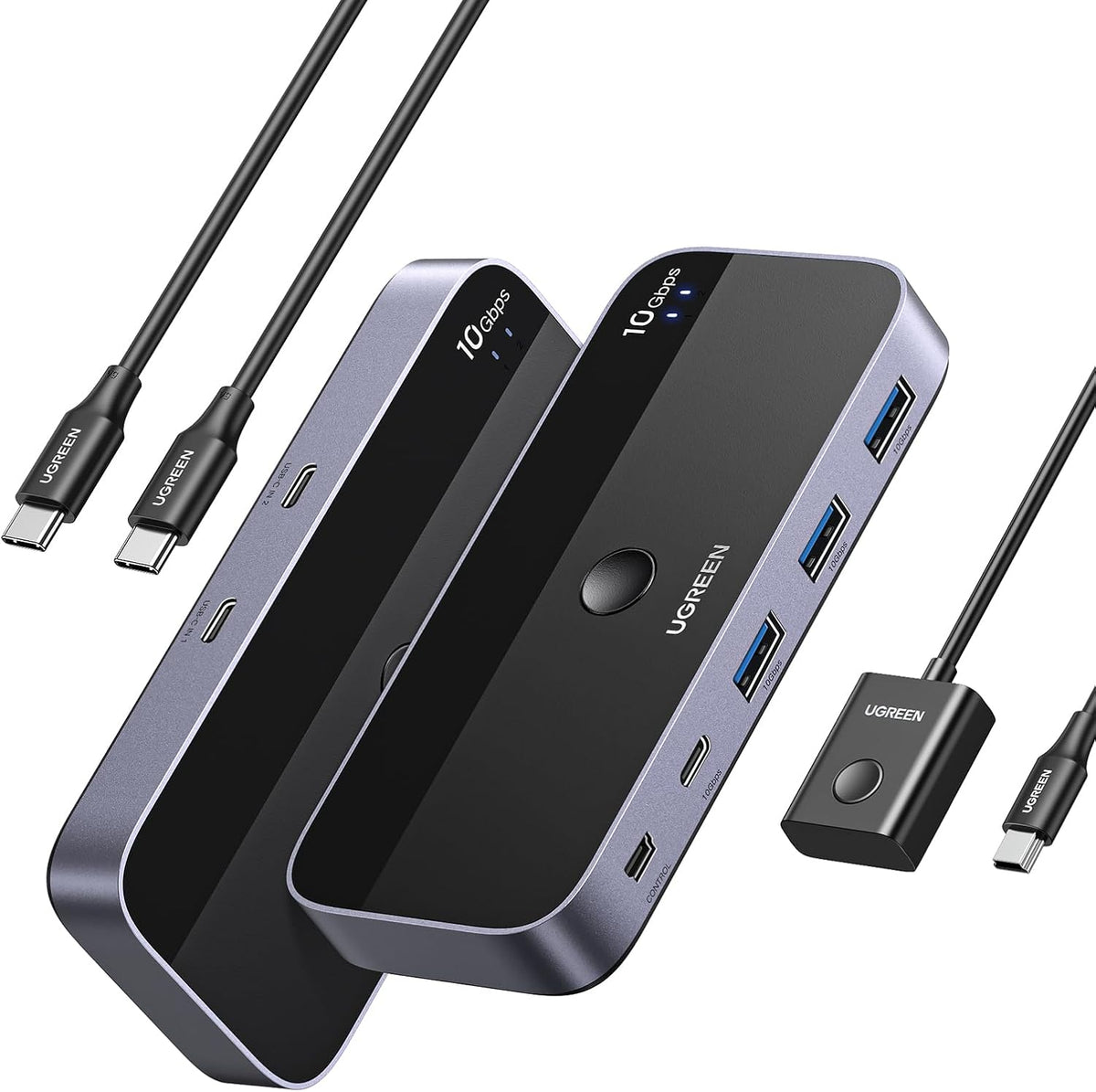 Conmutador-USB-C-UGREEN-para-2-Computadoras-con-4-Puertos-USB-3-2-de-10-Gbps-8