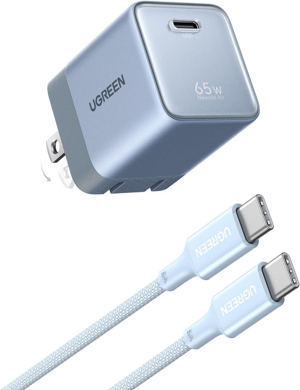 Cargador-de-Pared-UGREEN-Nexode-Air-65-W-GaN-USB-C-con-Cable-10