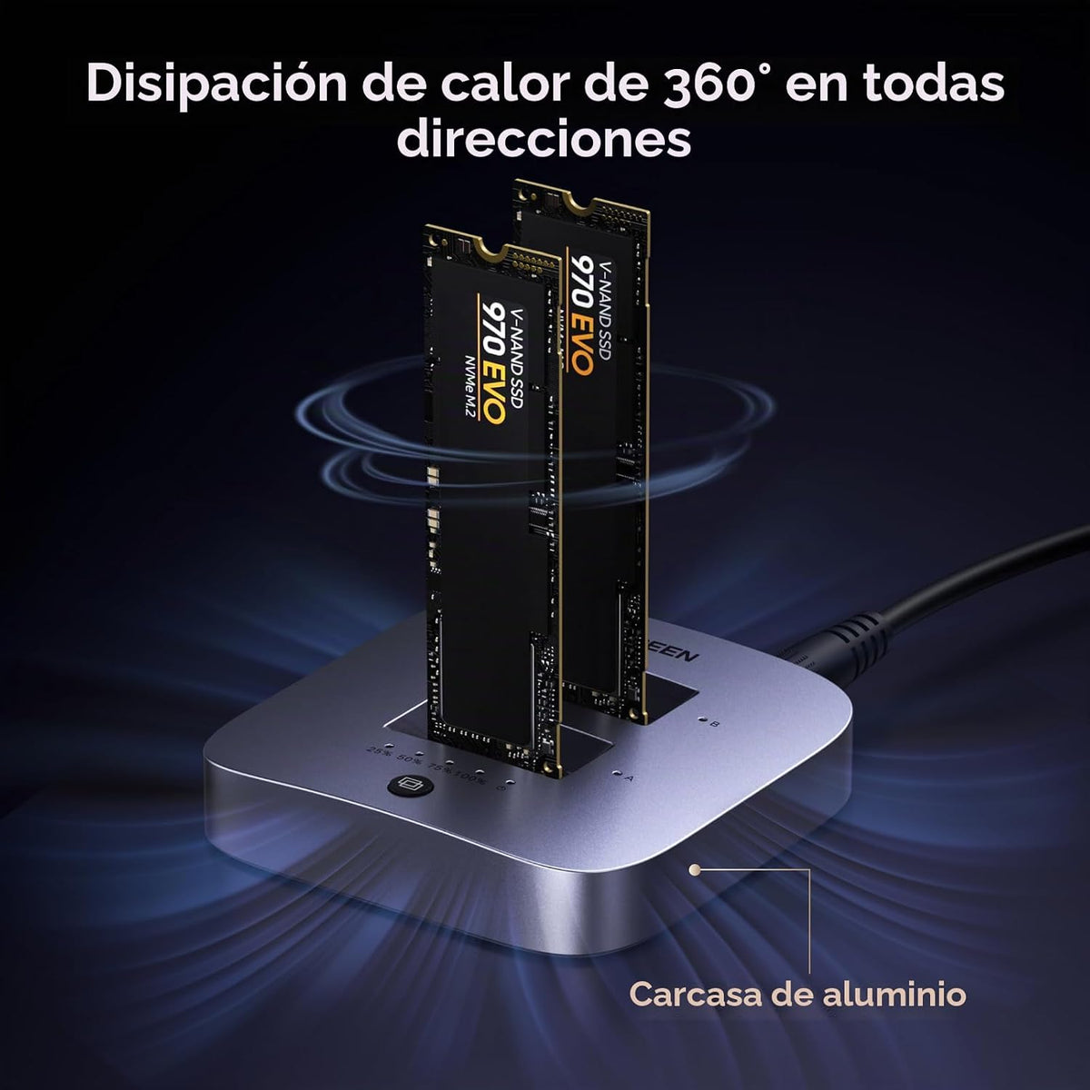 Clonador-UGREEN-de-20-Gbps-Carcasa-Duplicadora-M-2-NVMe-de-Doble-Bahía-para-Mac-mini-5