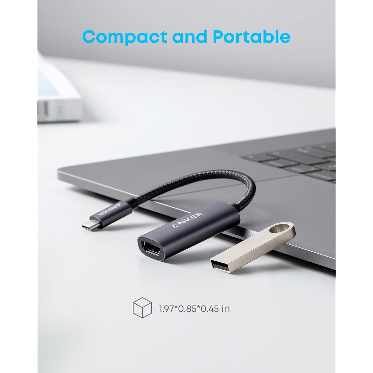 Adaptador Anker USB C a HDMI (4K@60Hz), Adaptador 310 USB-C (4K HDMI), para MacBook Pro, MacBook Air, iPad Pro, Pixelbook, XPS, Galaxy y más - vista 6