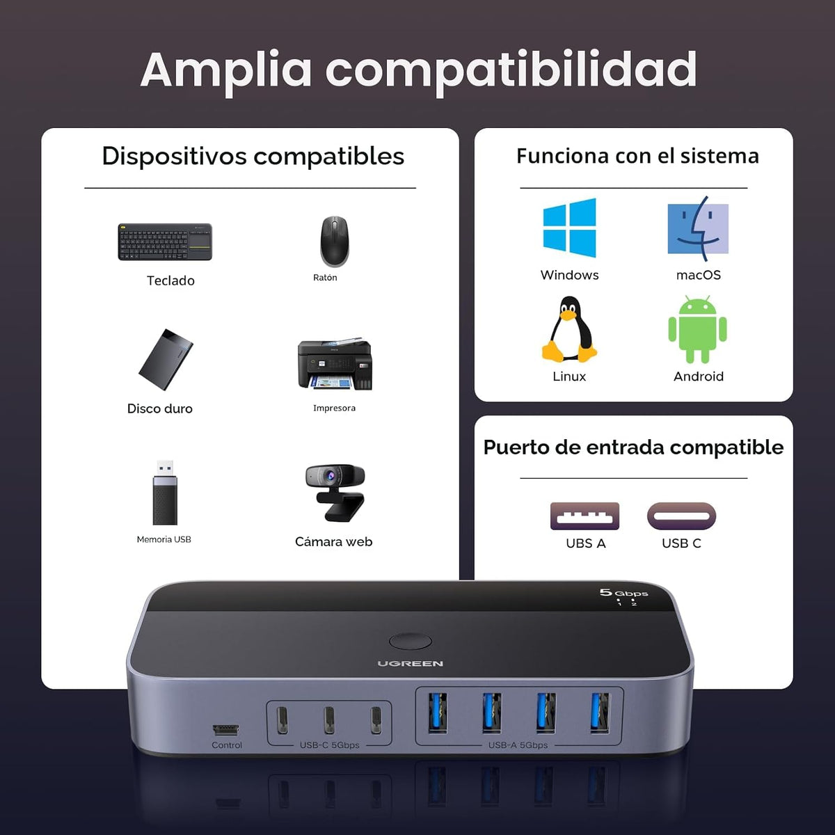 Switch-USB-3-0-UGREEN-de-2-Entradas-y-7-Salidas-para-2-Computadoras-4-USB-A-y-3-USB-C-7