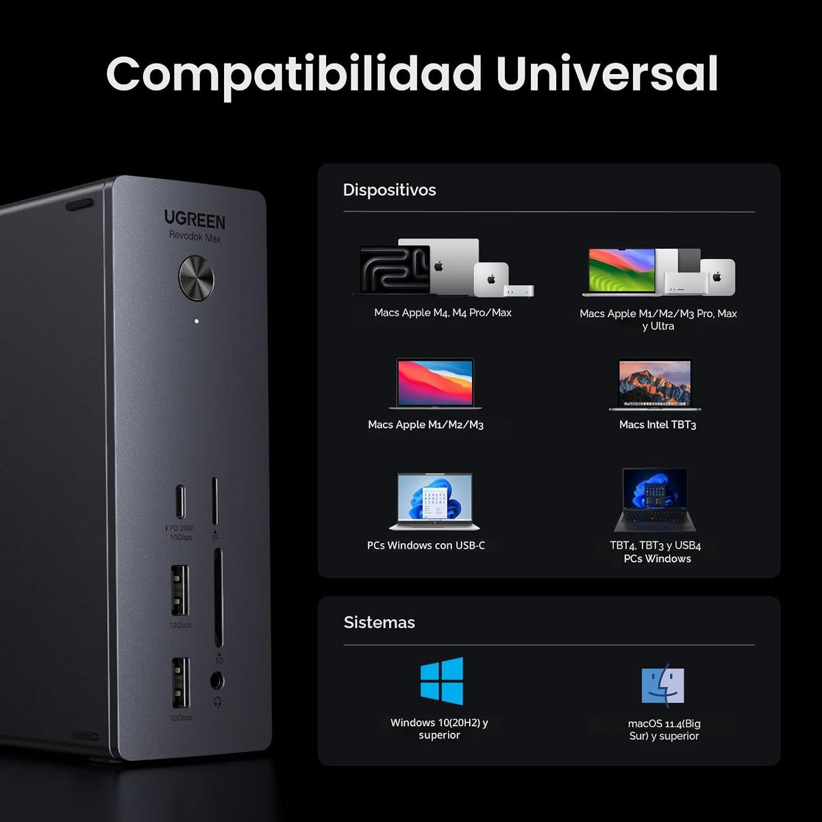 Estación-de-Acoplamiento-UGREEN-Thunderbolt-4-13-en-1-con-Doble-4K-60Hz-y-Ethernet-2-5G-8