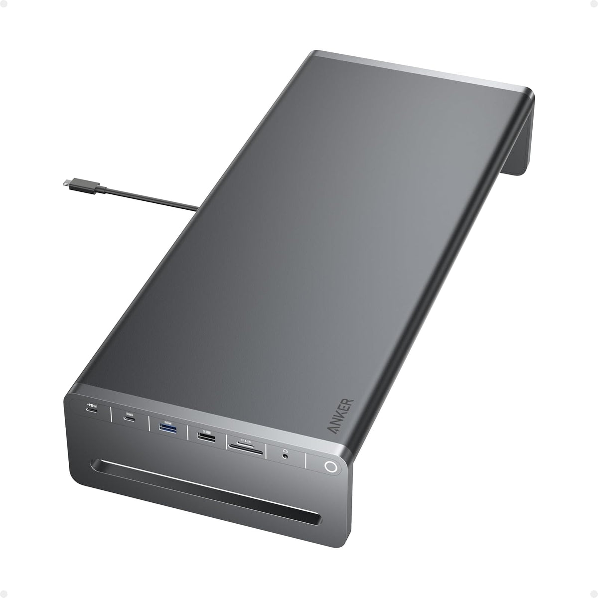 Anker USB-C Hub, soporte de monitor de aluminio 10 en 1 con carga máxima de