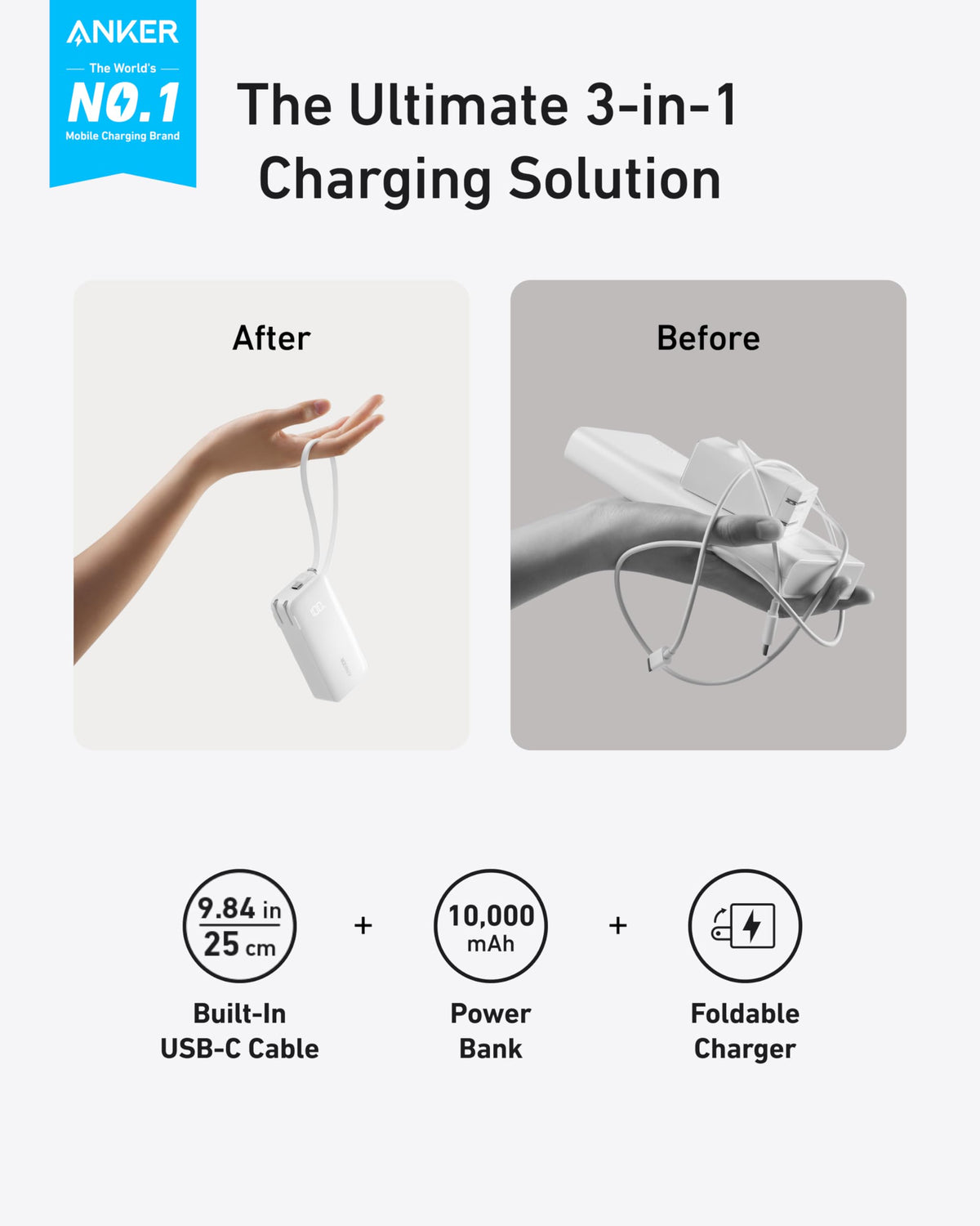 Power Bank Anker 10K 22.5W USBC CBL