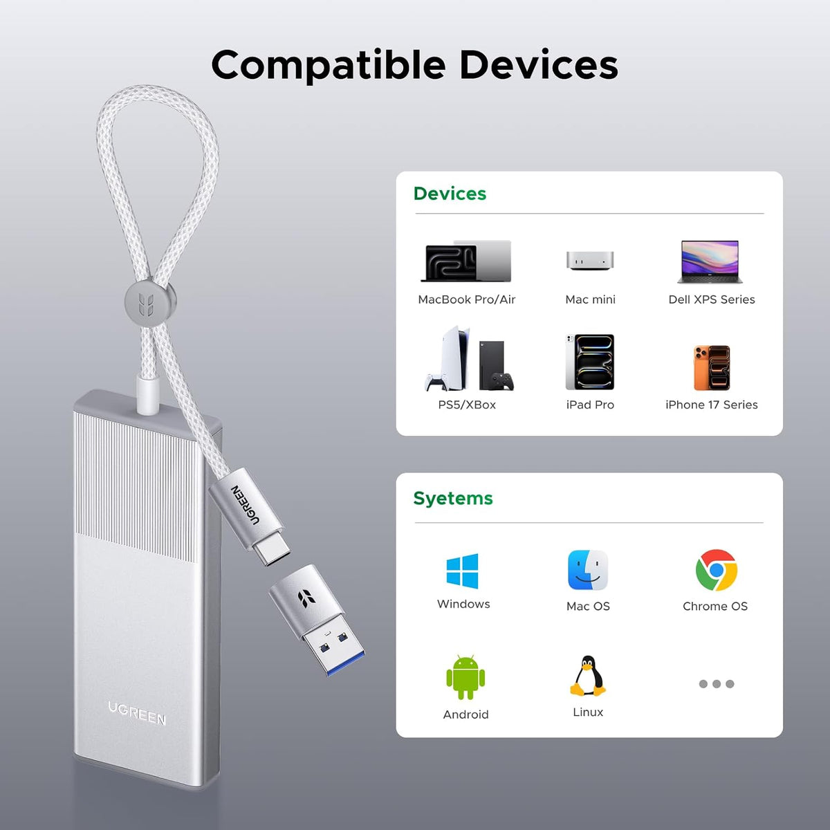 Carcasa-SSD-M-2-NVMe-UGREEN-de-Aluminio-con-Cable-USB-C-Integrado-de-10-Gbps-6