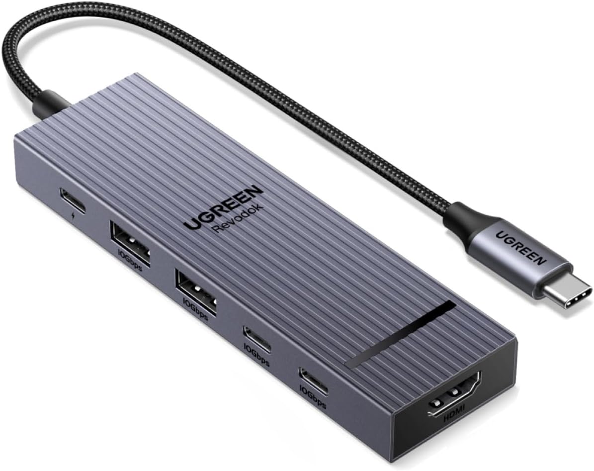 Hub-USB-C-UGREEN-Revodok-Pro-6-en-1-de-10-Gbps-con-HDMI-4K-60-Hz-portada